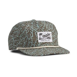 Howler Brothers Ecosytem Unstructured Snapback Hat in Granite Green and Teak